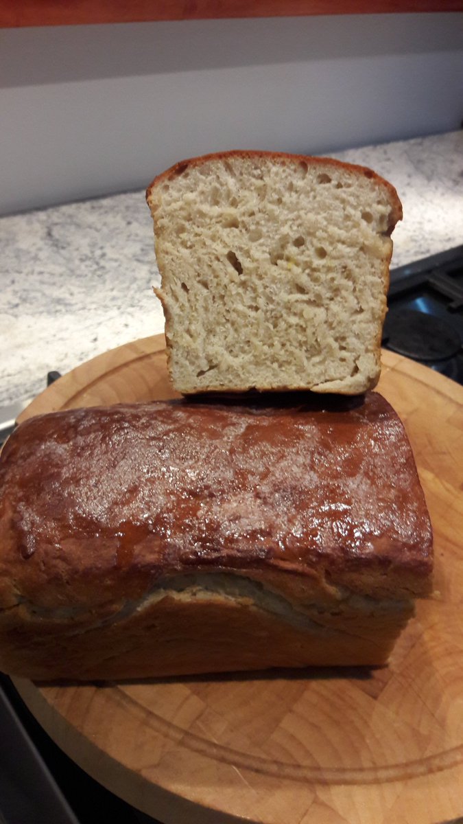 Ingredients:
3cups bread flour
1 sachet of yeast
Half a cup of sugar
Half a cup of milk
Water.

Knead for 10-15 minutes if you don't  have a mixer, smeer it it cooking oil, place it in a bakkie and then let it rise.
Spray your pan, preheat oven at 180