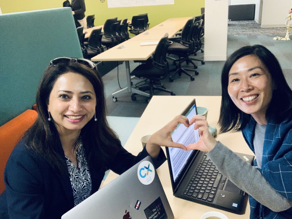VarshaKanwar's tweet photo. "When you get, give.
When you learn, teach!"
Another uplifting π€© catch-up @cathy05860583 - exchanging #Finance #CXPlatforms knowledge/acumen & also sharing #momlife 'best practices' & 'survival tips' with each other, as moms to teen daughters #WeAreCisco #LoveWhereYouWork https://t.co/qjQqeZT8v9