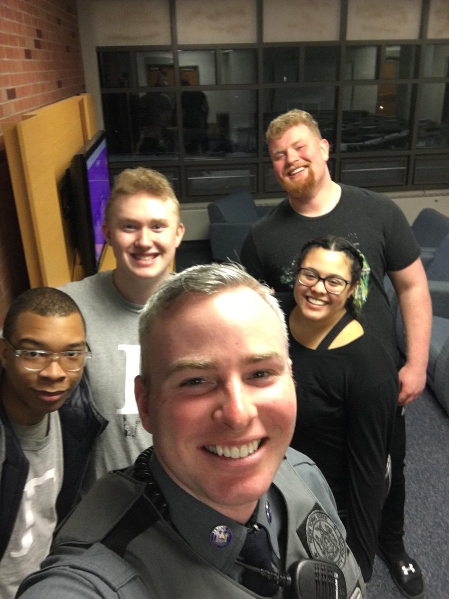 UPDAlfredState's tweet photo. It was all about Drunk Goggles, Kahoot Quizzes and Selfies with a Police Officer in Burdick tonight!! #UPDintheCommunity #UPDAlfredState #FatalVisionGoggles #DrunkDrivingAwareness #CommunityPolicing https://t.co/zcNtFCFEXB