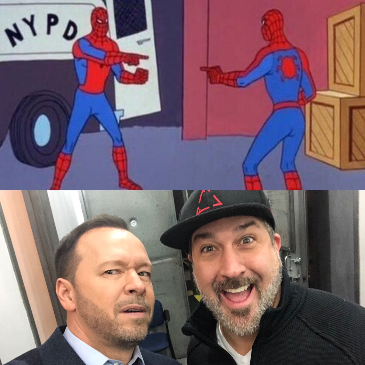 DonnieWahlberg's tweet photo. Good job @realjoeyfatone — you’re a great guy and I’m proud of you for showing your skills!  

Now maybe everyone will stop asking me if I’m the freaking #RabbitMask everywhere I go! 😂

#TheMaksedSinger 
@MaskedSingerFOX https://t.co/uEhK36AkaI