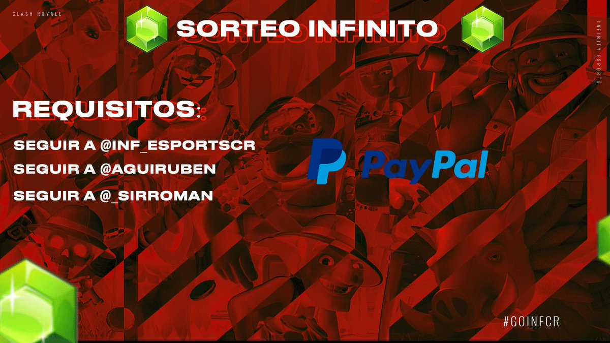 ‼️S O R T E O 20$‼️

⭐REQUISITOS⭐

DAR RT Y FAV🔃♥️
Seguir a <a href="/AguiRuben/">Trainer Rubens</a>
Seguir a @Inf_EsportsCR
Seguirme <a href="/_SirRoman/">Sir Román▕⃝⃤</a>
Etiquetar dos amigos 😎

💵Pago vía PayPal, Tarjeta Google Play o iOS.

📆Termina el 06 de marzo, SUERTE!
