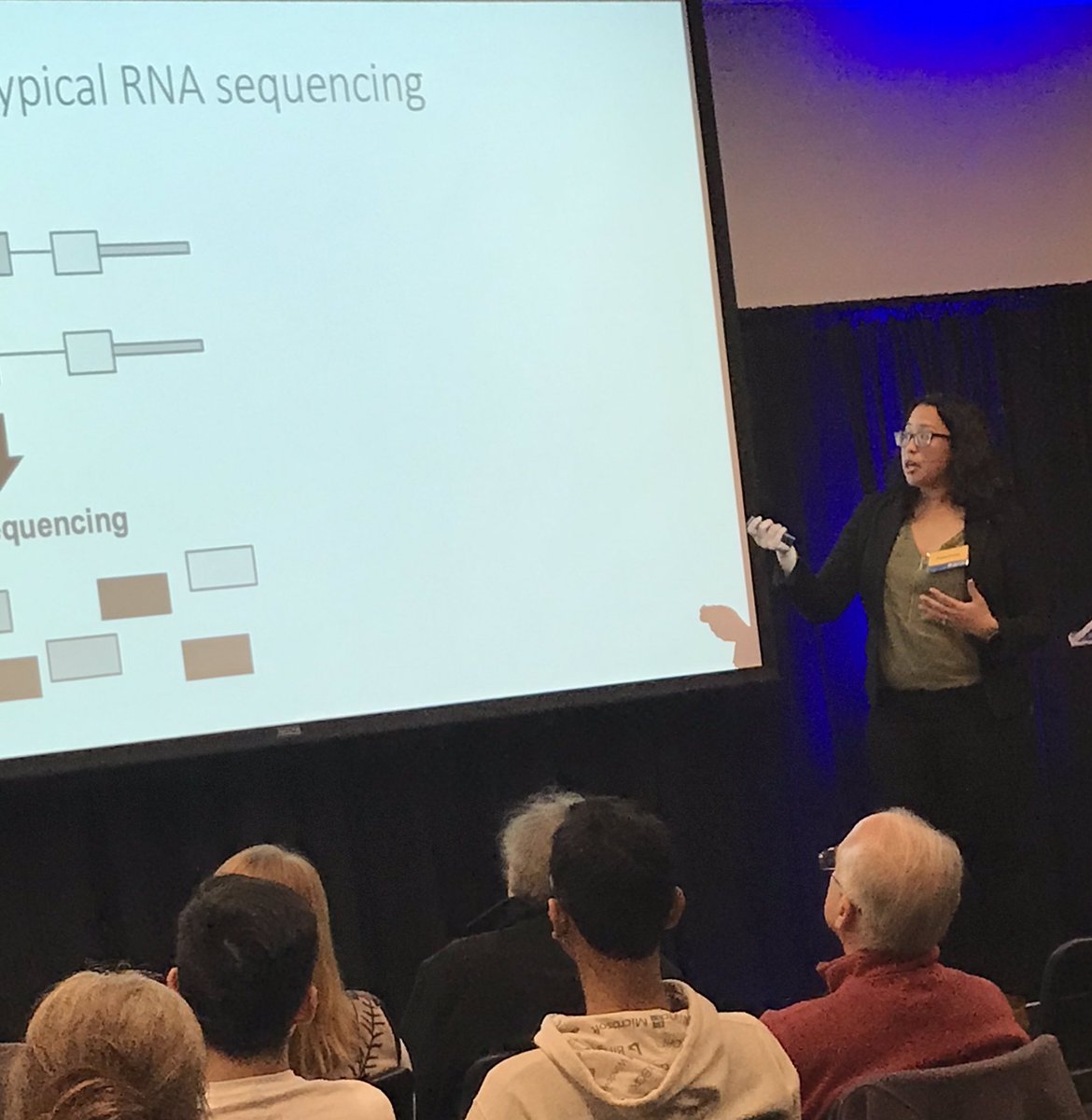 UCSCevents's tweet image. Angela Brooks is at the nexus of nanopore sequencing, RNA analysis, and computational technology— on the quest to treat cancer. #thinkucsc @UCSC_BSOE @ucscgenomics @UCSC_PBSci #KrawLectureSeries