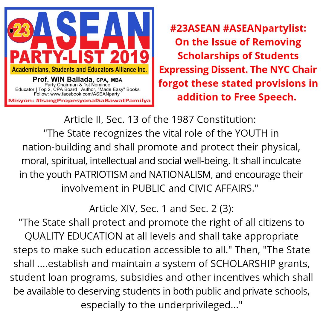 WINballada's tweet photo. #WINballada  #ASEANpartylist 
Sadyang #PagaaralAngSusi
Misyon: #IsangPropesyonalSaBawatPamilya
Iboto #23ASEAN
Follow: https://t.co/i3oEMEqVLl https://t.co/XMzsvXi7ty