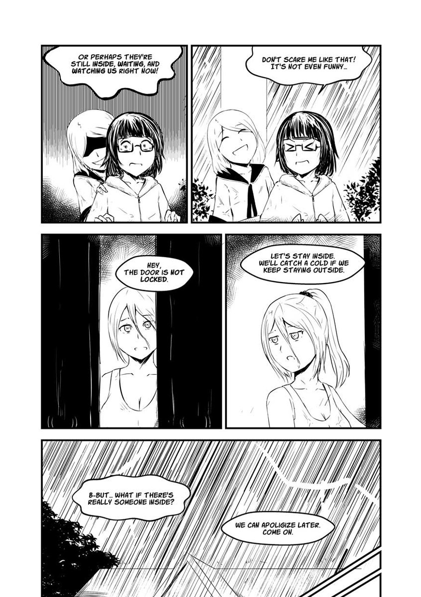 dragonemperorss's tweet photo. If it's raining but you find a house to take shelter, what will you do?
A spin-off of Cursed Mansion is coming to #comifuro12 in a form of limited physical medium.
Don't forget to grab a copy at Great Conspiracy Theory's F-17-a booth.
@comifuro #comifuro #comifuroxii #StepAway https://t.co/GTFQWeFHTZ