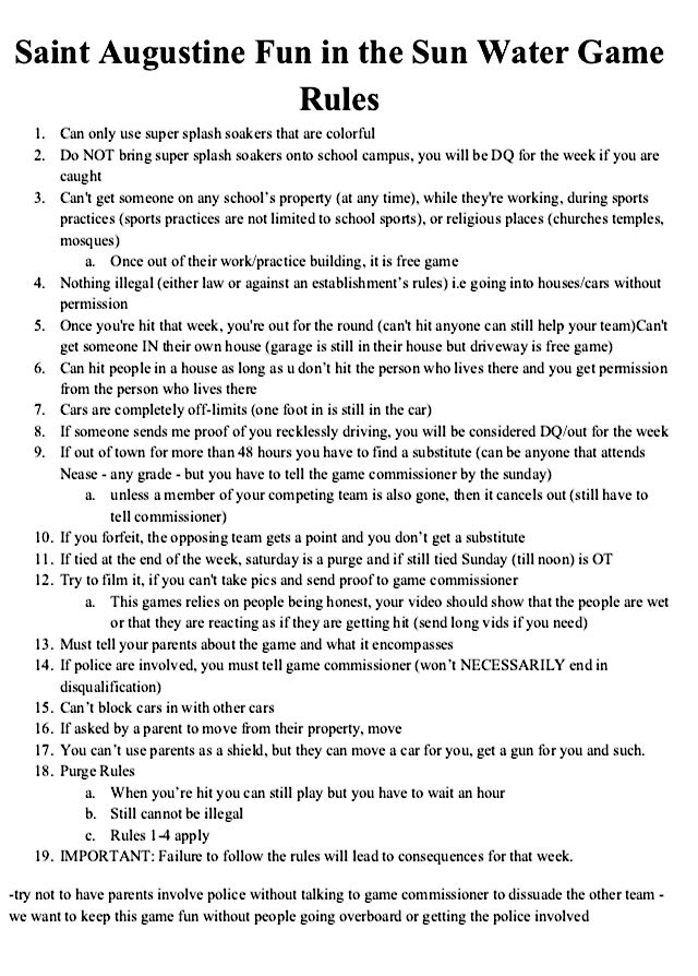 NeaseAssassin's tweet image. So we have officially de-criminalized Nease Assassins. The mid week report comes with those who are out and new rules: