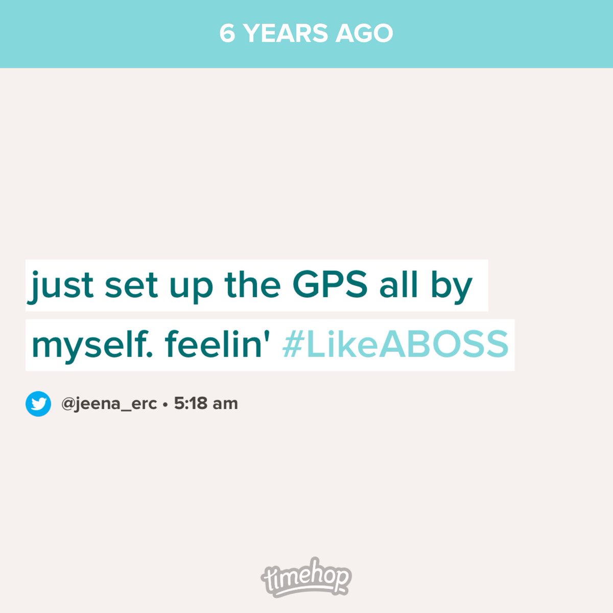 jeena_erc's tweet photo. throwback to when you had to “set up the gps” https://t.co/px8pRy7kaK