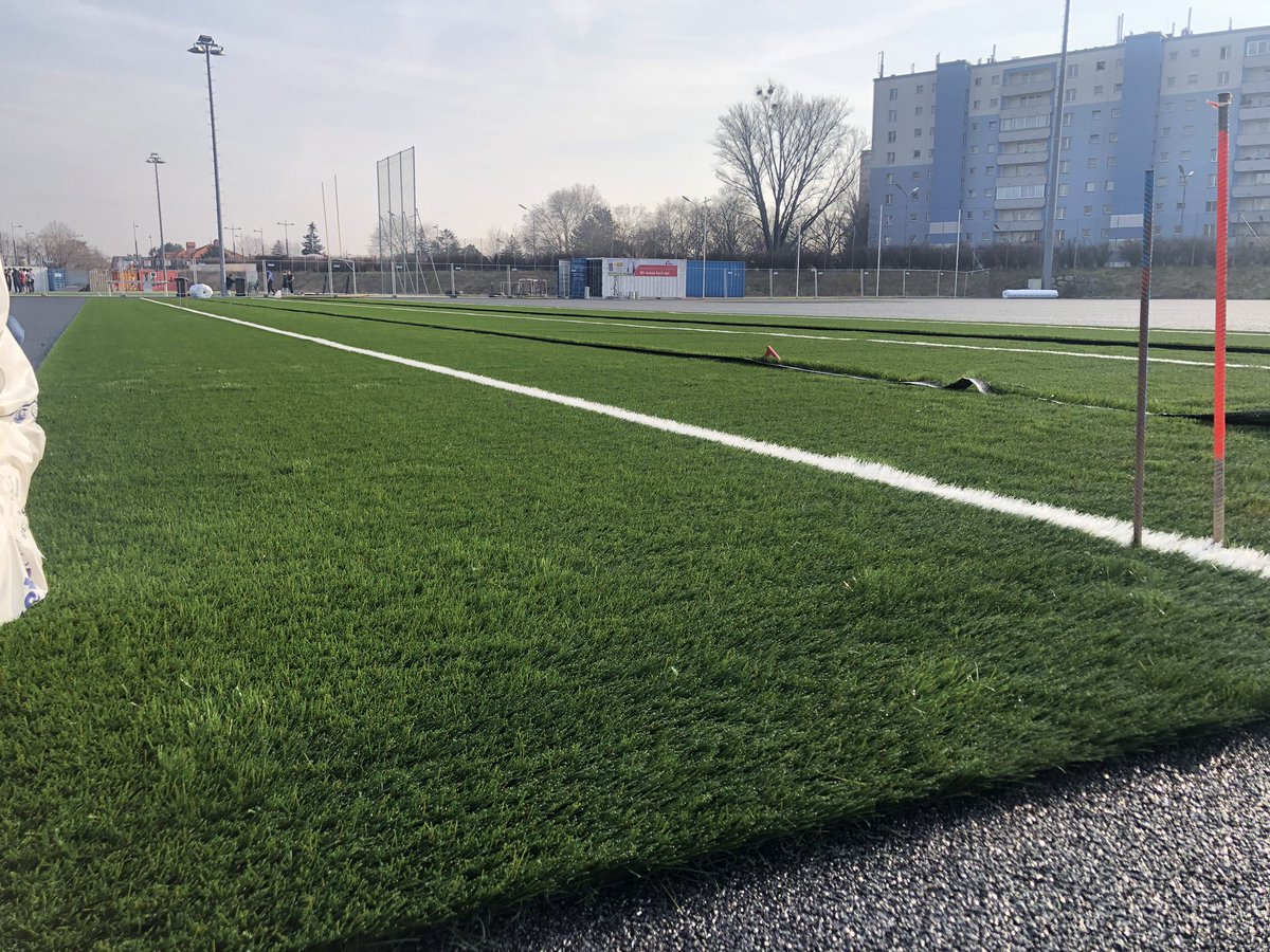 Wir sind begeistert über die ersten, verlegten Kunstrasenrollen im Footballzentrum Ravelin. Auch Anatol Richter von der #MA51 - #SportWien war vor Ort und überzeugte sich heute von den Baufortschritten. Fotos &amp; die Story gibt‘s in Kürze im <a href="/KURIERat/">KURIER</a>. 💪🏽🏈💜
#DaciaVikings