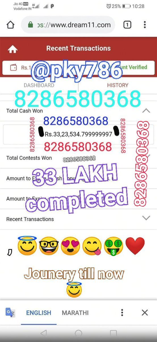 dream11champ321's tweet photo. JOURNEY till now of #Dream11 completed over 33 LAKHS😊😇😀😍leaderboard RANK-1 in #SAODD😁🤓🤗😁and 2nd🤓😁 in #WBBL04 #Dream11Team #Dream11Tips #Dream11expert @Dream11_FCG #dream11predictions #Cricket #CricketMeriJaan #cricketnews @CricInformer @Dream11_Expert @IPL @IPLExpart https://t.co/2xlk3Cw2Yq