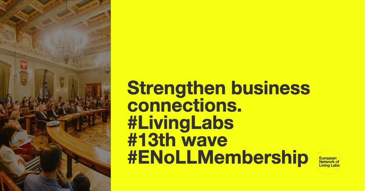 openlivinglabs's tweet photo. Join ENoLL -> Application Closes on March 25th
https://t.co/qjfIdxZzHo

#application #LivingLabs #13thwave #network #deadline #LivingLab #innovation #membership #association https://t.co/ERAILaWsDm