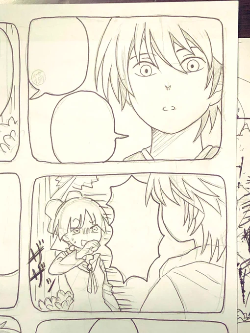 作業過程up!
少し前に描いた、ぬらりひょんの孫×鬼太郎のクロスオーバー漫画の続き。
今回はリクオ様+ねこ娘サイド。 