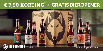 Bestel vandaag bij #Beerwulf en profiteer van de extra korting bij stands 13.501D &amp; 13.501E. Het pakket wordt gratis thuisbezorgd.