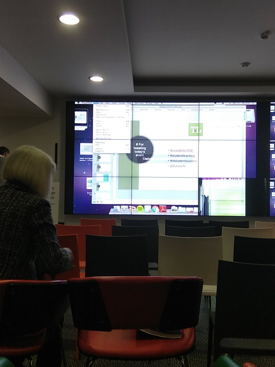 UccSkills's tweet photo. Almost ready to go here at @tcddublin for the @ForumTL seminar on student success. We are in for a very interesting day #leanonustcd #studentlearning https://t.co/Ci05dIqYY1