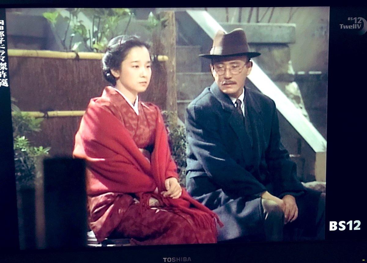 いっぷく 向田邦子ドラマ傑作選 華燭 最初は 小林薫の父親役 もしや娘と な展開も久世演出なら と見始めたけど途中からそんなことは飛んでしまいラストは父 小林と娘 田中裕子との別れのシーンに泣いてました 奔放な母役の加藤治子は案の定抜群に