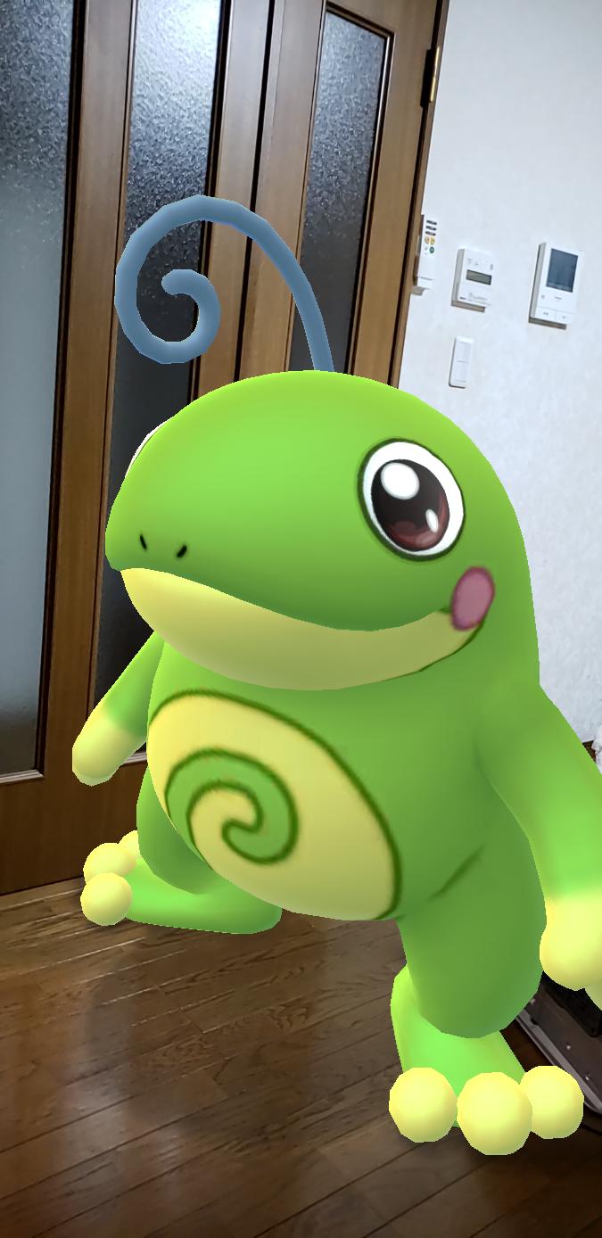 تويتر かれん على تويتر ポケモンgoの新機能ですでに持っているポケモンの写真も撮れるようになりました ニョロトノの大きさにビックリ ニョロトノ可愛い 今度は外で撮ってあげたい ポケモンgo T Co Jmje9ok8rn