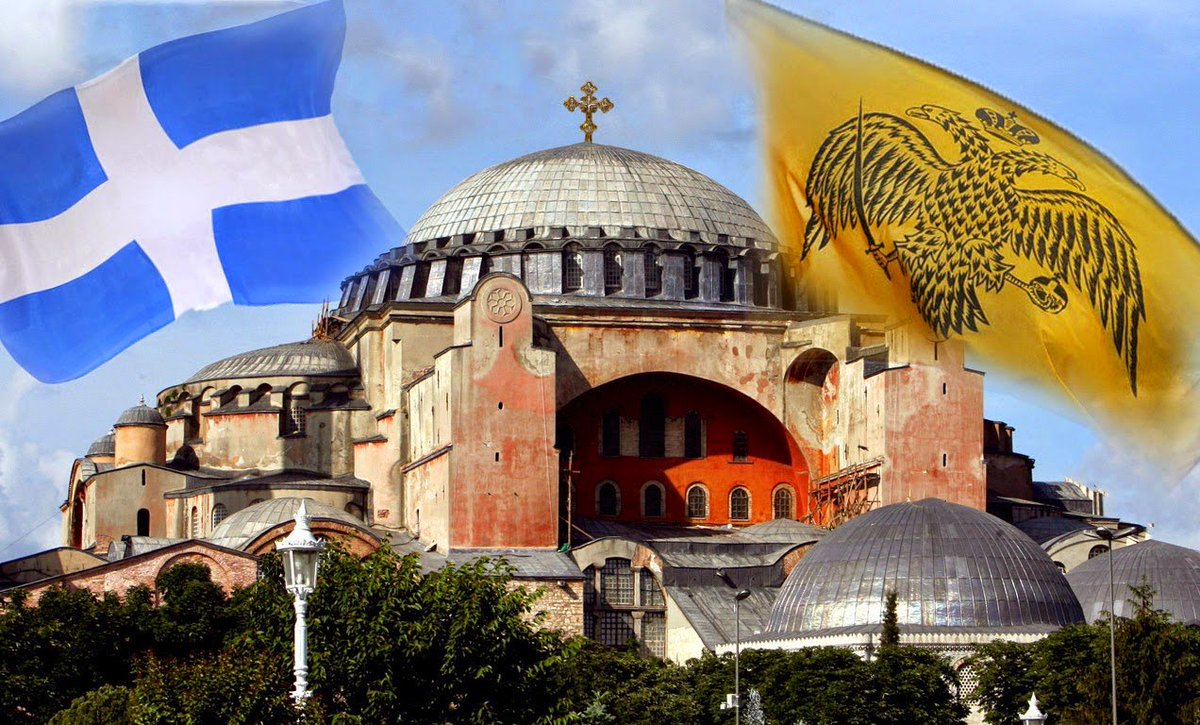 Grpiece's tweet photo. The most important Prophecies in a few words say that, Constantinople will return to Greece (without a war from her) &amp; consequently 1/3 of The Turks will become Christians, 1/3 will leave to the depths of East &amp; 1/3 casualties. The Prophecies are told by St.Cosmas-Aetolia ~1775. https://t.co/AAuEJd3uKP