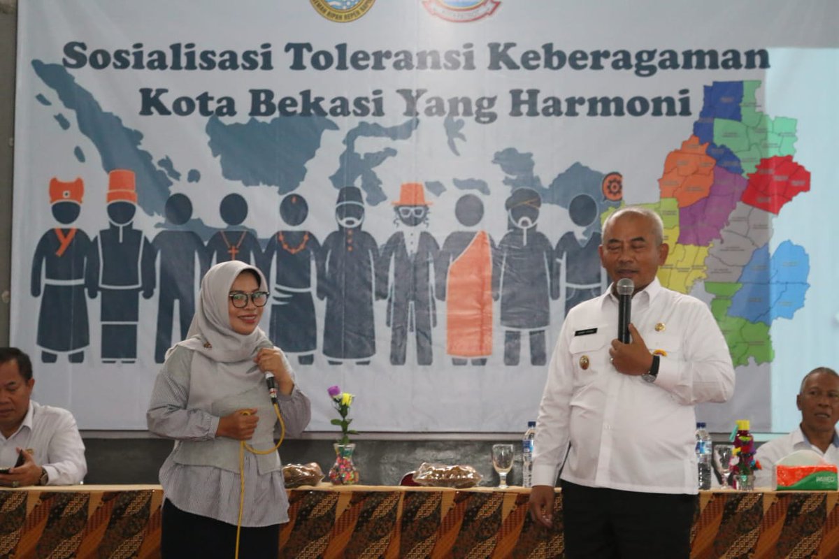 Rahmat_Effendi_'s tweet photo. Menghadiri acara sosialisasi toleransi keberagama Kota Bekasi yang harmonis (20/2} https://t.co/yMniOaymfz