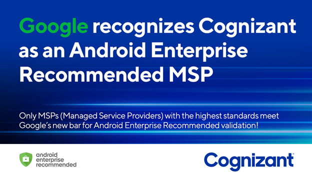 Saurabhchats's tweet photo. Organizations from all industries are navigating the shift to #digital, redesigning processes, and adopting new systems to enhance the #workplace experience and productivity says @Venu_Lambu - https://t.co/9OhfDpqPGp
@Cognizant #AndroidEnterpriseRecommended https://t.co/pf08WVTOcc