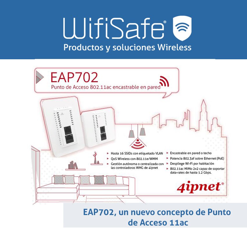 wifisafespain's tweet photo. El Punto de Acceso modelo EAP702 convierte tu #WLAN en una experiencia Wireless excepcional https://t.co/gQJRjMJdhx #4ipnet #PuntoAcceso #WiFi #bandadual #empresas https://t.co/d4B4rMDCFD