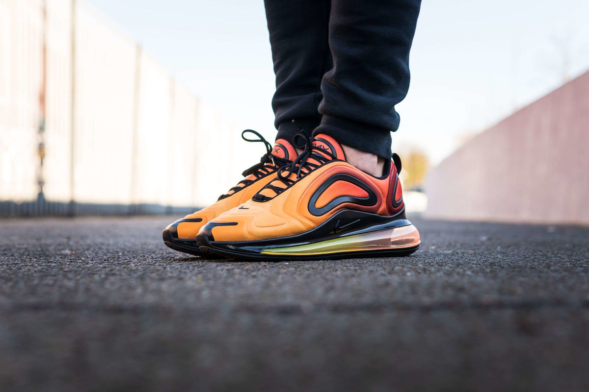 air max 720 orange on feet