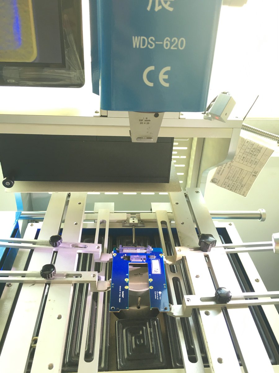 BGA_repair's tweet photo. removed the connectors from this motherboard successfully by WDS-620 #bgareworkstation #icreplacemachine
Do you know what motherboard it is? #chipremove #motherboardrepairmachine #pcbchiprepair https://t.co/2uQywTa30h