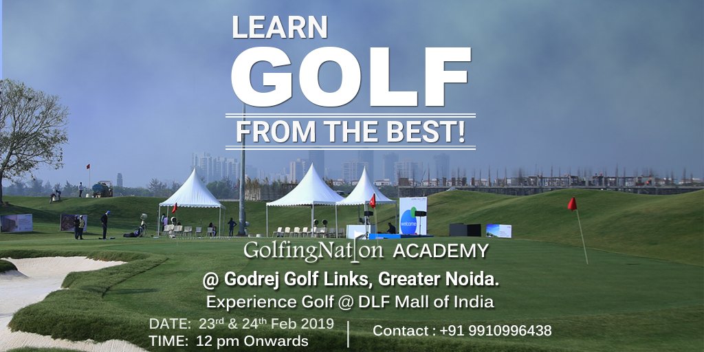 golfingnation's tweet image. #LearnGolf #DLFMallofIndia #GolfingNation