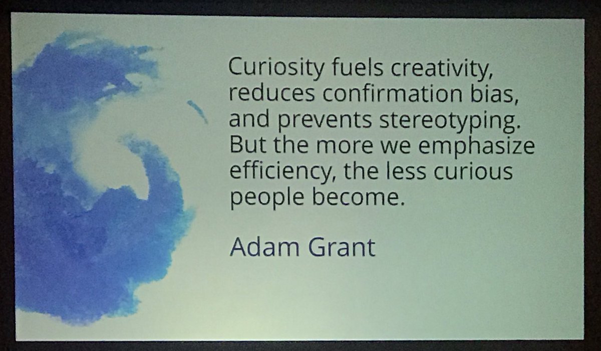 mrschmelka's tweet photo. Are we more focused on getting things done or building a culture of curiosity? When we are curious we are receptive and open to new learnings. #AOCC2019 #artofcoaching https://t.co/4erSpsLMiR