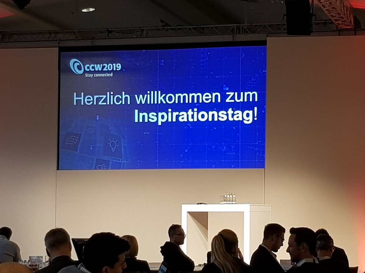 Guten Morgen #CCW2019! Ausgeschlafen? Wir starten in den Inspirationstag und sind gespannt auf Insights zum Thema #AI #KI im #Kundenservice!