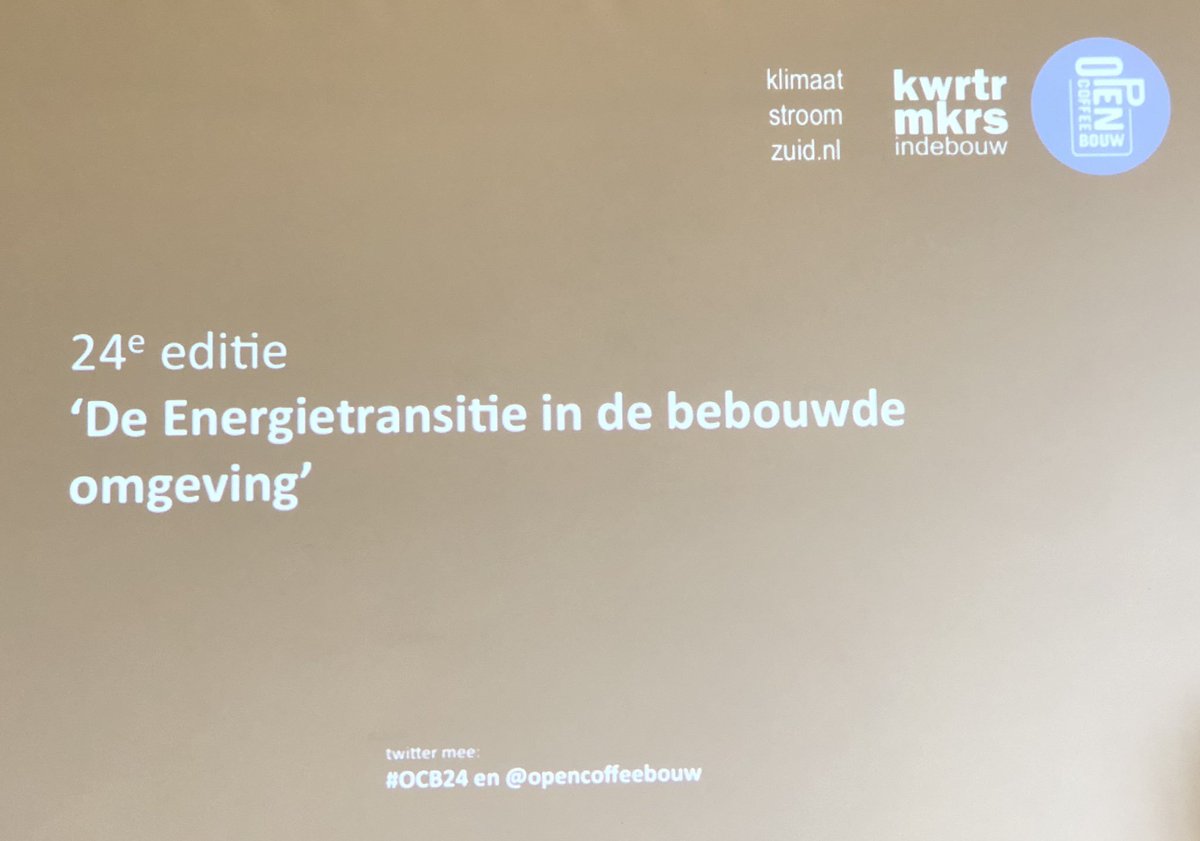 24e editie OCB - De energietransitie in de bebouwde omgeving. #LAB73