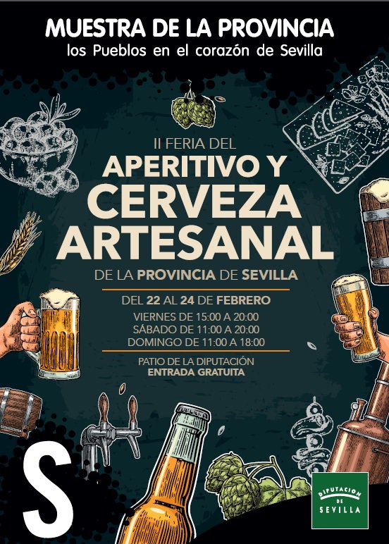 Compartimos la programación de catas de #cerveza de este #finde en el patio d <a href="/DIPUSEVI/">Diputación de Sevilla</a> turismosevilla.org/opencms2/openc… Disfrútalas junto al aperitivo ideal, maridajes para cerveceros, ¿te apuntas? <a href="/SalPorSevilla/">Sal Por Sevilla®</a> <a href="/mondcerveza/">Cervezas Mond</a> <a href="/CervezasMorgual/">Cervezas Mórgual</a> <a href="/hecatombebrewco/">hecatombe brewing co</a> <a href="/Bambacraftbeer/">Bamba Craftbeer</a>