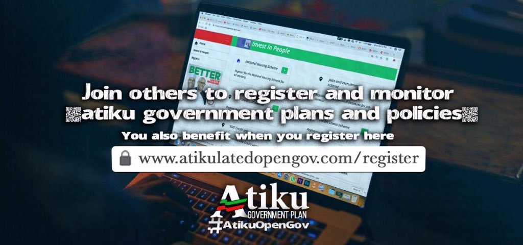 GeniusJokerNG's tweet photo. @Atiku will dispense open government where you can access government policy and implementation.
Fill the form to apply https://t.co/pXZzvuSbH9 to have access. #AtikuOpenGovernment #LetsGetNigeriaWorkingAgain https://t.co/URjQqEqn1l