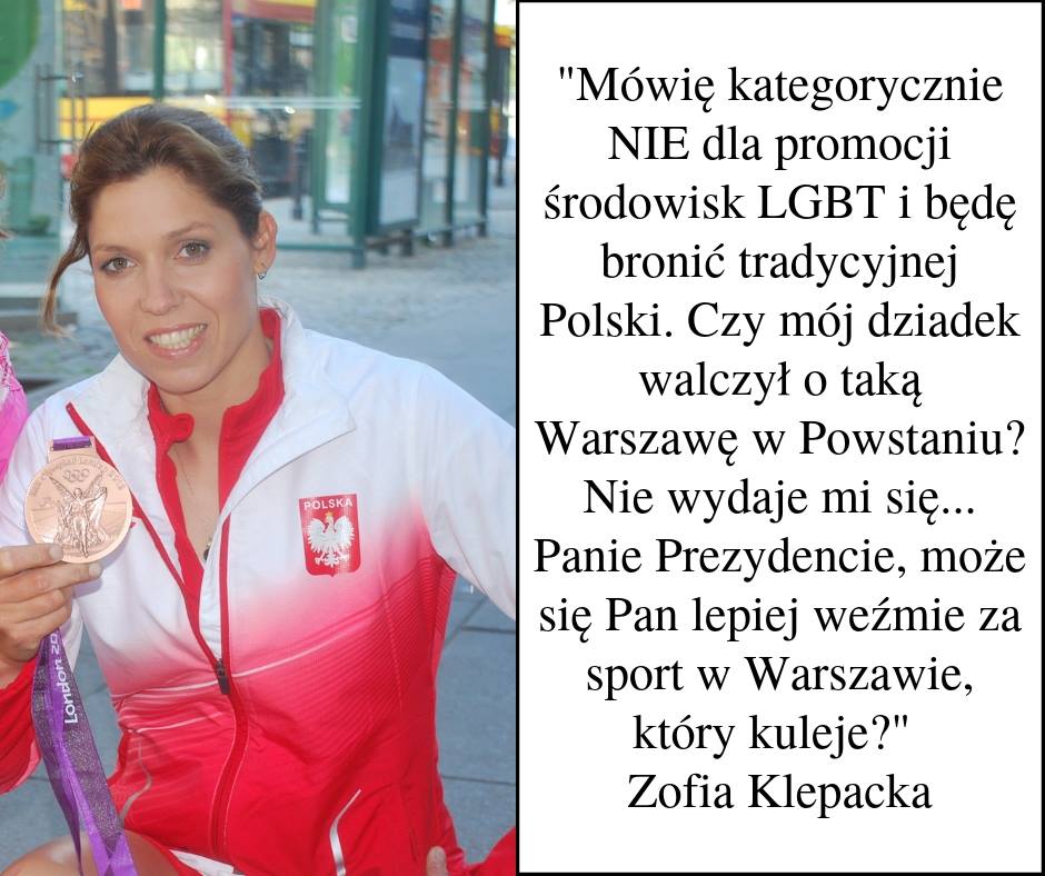 MagdaKorzekwa's tweet image. „Nie o taką Warszawę walczył w Powstaniu mój dziadek” mówi Zofia Klepacka, sprzeciwiając się specjalnym przywilejom dla środowisk LGBT w Warszawie i sugerując Prezydentowi Rafałowi Trzaskowskiemu, aby lepiej zajął się wsparciem dla sportu.