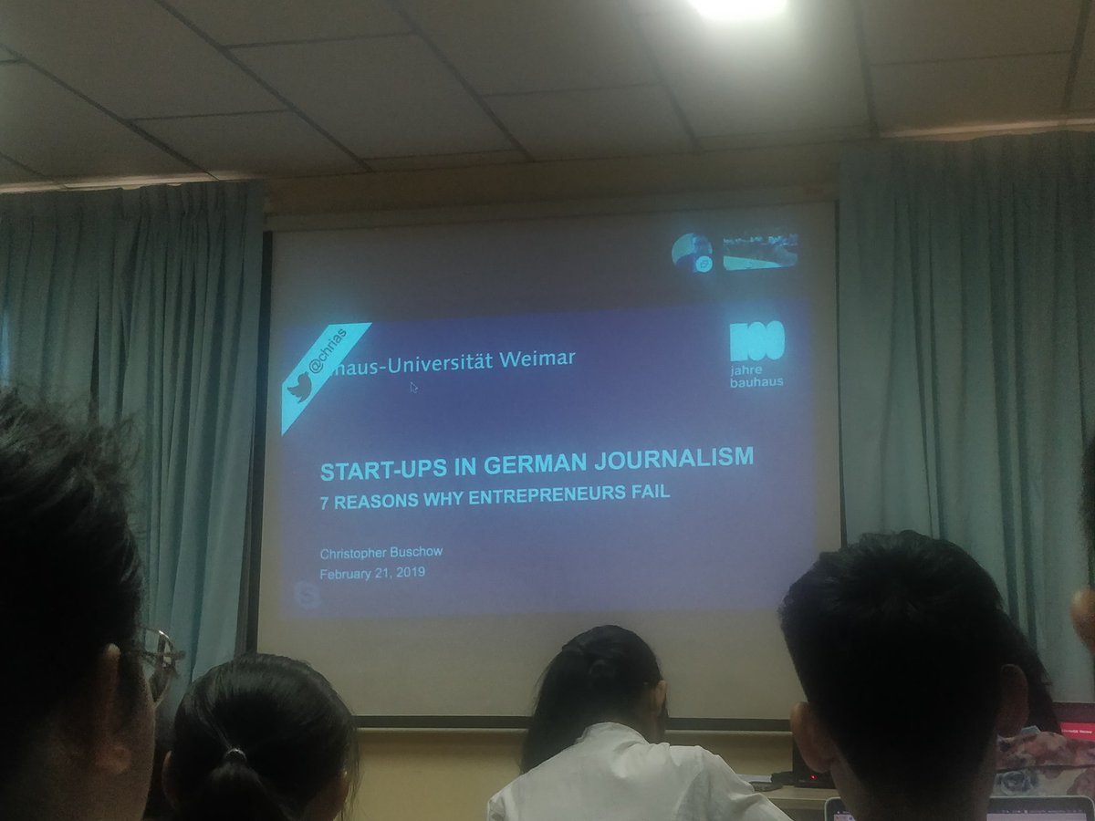nov_sina's tweet photo. Skype lecture with Professor Christopher from Germany on 7 reasons why entrepreneur fails for journalism startup. 
#newventures #startups #innovative #pioneersandprototypes https://t.co/NOB2m3w1GZ