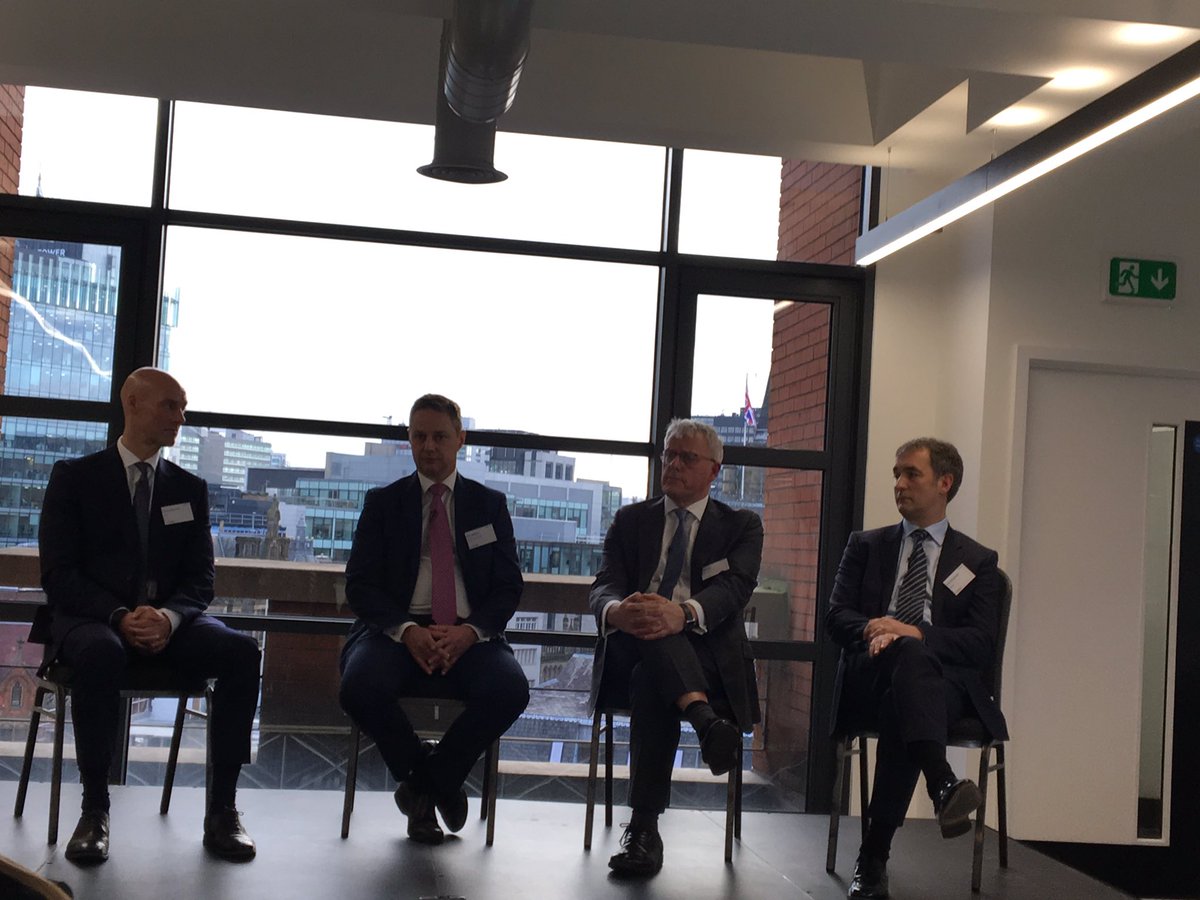 sbeech64's tweet photo. Professional services debate now considering whether AI and robots will replace advisors - Andy Westbrook doesn’t look too worried! #McrCityVision https://t.co/5mukssVSCE