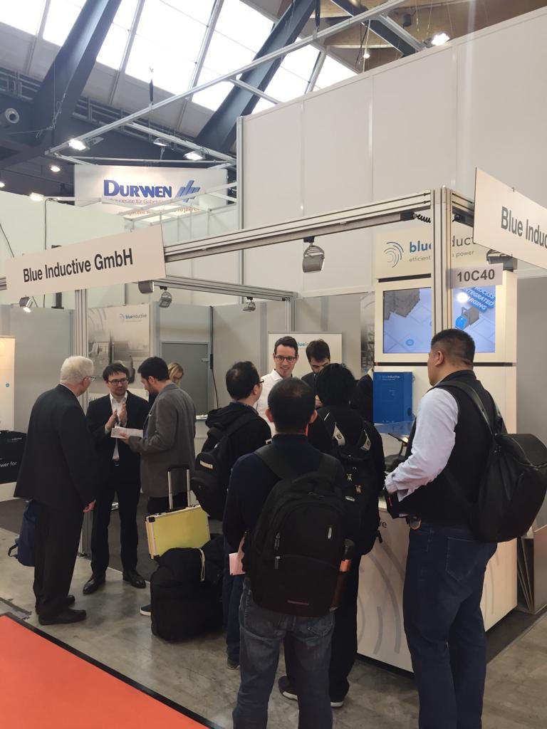 BInductive's tweet image. Day 3 @LogiMAT_Messe ! We had a great time meeting everyone the last couple of days and sharing our  #wirelesscharging system. If you haven’t already, stop by the #blueinductive stand in Halle 10 l Stand C40

#LogiMAT 
#LogiMAT2019 
#autonomousguidedvehicles 
#wirelesstechnology