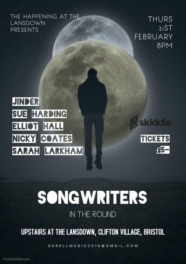 Can't wait to come back to Bristol to play tonight! Still a handful of tickets left for this intimate show...amazing lineup and a lovely venue. #songwriters #troubadours #LiveMusic #Bristol #livemusicbristol