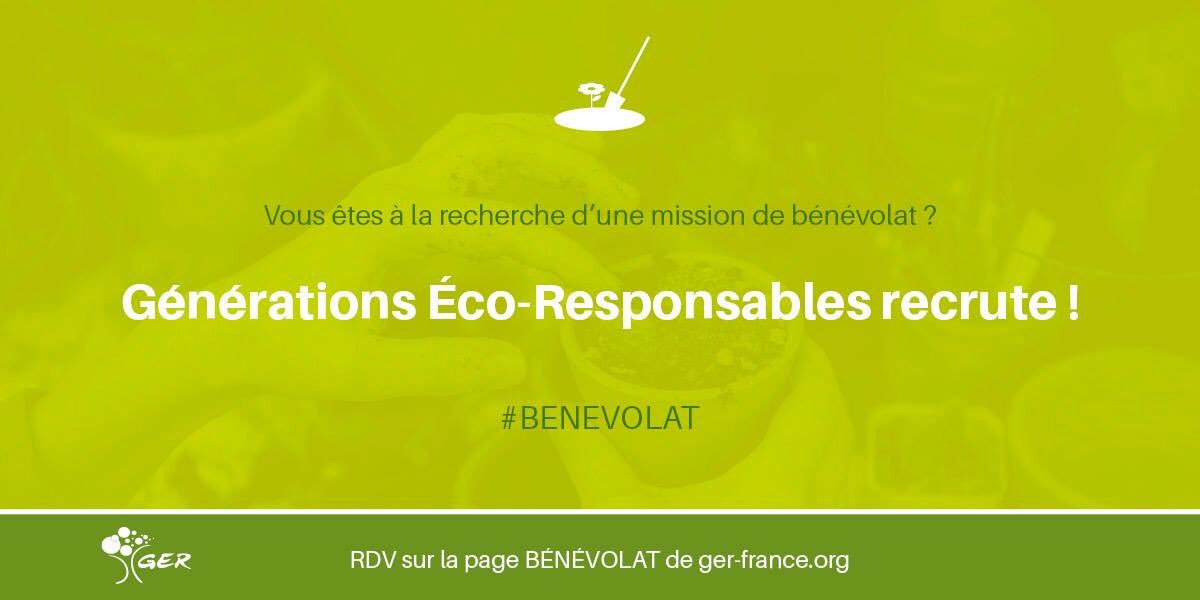 .<a href="/Asso_GER/">Générations Éco-Responsables</a> recherche des bénévoles pour aménager et entretenir son #JardindesDécouvertes à <a href="/villesmso91/">Ville de Saint-Michel-sur-Orge</a>. 
En savoir ➕ 👉 bit.ly/2E8P9z0 #TremplinCitoyen