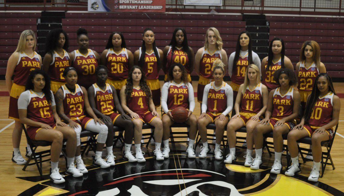 ParkAlumni's tweet image. Meet Park’s 2018-19 Women’s Basketball Team. Only two more home games before they head to the American Midwest Conference on February 27th. Let’s go, Pirates!

#ParkUNation #ProtecttheBreck
