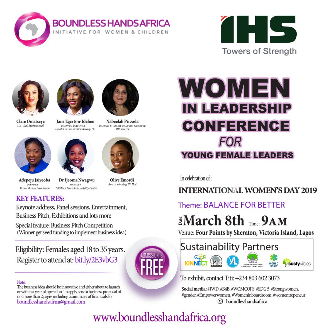 petrous4u's tweet photo. Join us at Women in Leadership Conference for Young Female Leaders to Celebrate International #IWD2019 Register to attend @ https://t.co/W0jeUdxt4p @Gidi_Traffic @WorldMeritNG @GoKinnect @YALINetwork https://t.co/0qHHDTKaQy