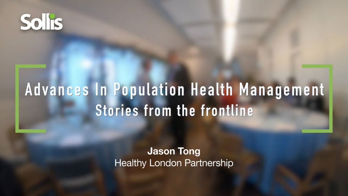 From our population health management workshop - Jason Tong from @HealthyLDN on how he works with CCGs and local authorities across London to develop social prescribing services. youtu.be/7MaVTbUSocQ #socialprescribing #populationhealth