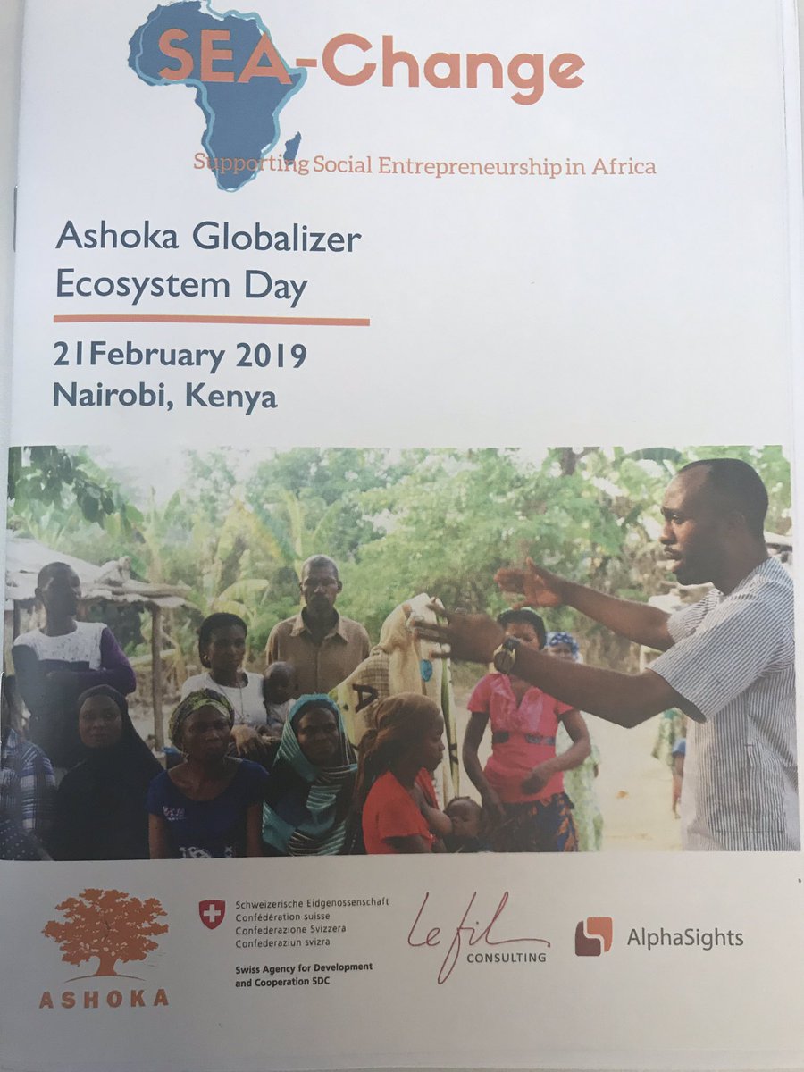 StephM_Schmidt's tweet photo. Scaling Impact to alleviate poverty - topic #2: transformative partnerships with Ashoka Fellows Sylvia Banda, suzannah Farr and Megan Mukuria @#seachange @AGlobalizer @AshokaAfrica summit in Nairobi https://t.co/1as21YaKDG