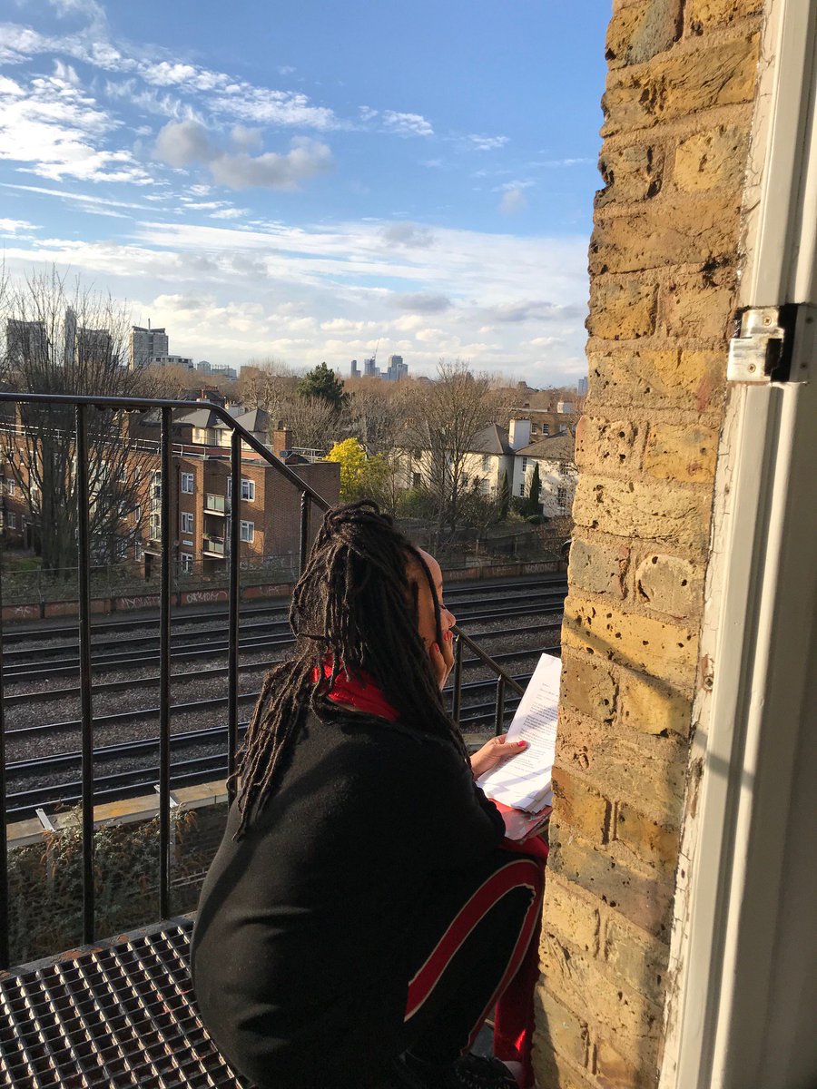 BrightonBeam's tweet photo. Line learning on the fire escape!

#GuinnessGirl rehearsals with @macushlah and @rebeccakenny2 
Excited to be sharing this with you next month at the @LDNIrishCentre https://t.co/tNPTCgI9is