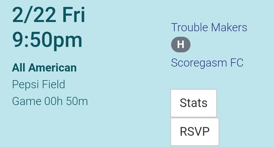 TrebleMakers_FC's tweet photo. Hey y'all, the Treble Makers have another game this Friday at 9:50pm. We would love for y'all to come support us, especially because we're playing our rivals, Scoregasm FC. The game is at 8875 Rosehill Rd. Lenexa, KS 66215. The more fans there, the more fun it is. https://t.co/Y6CwpbDCha