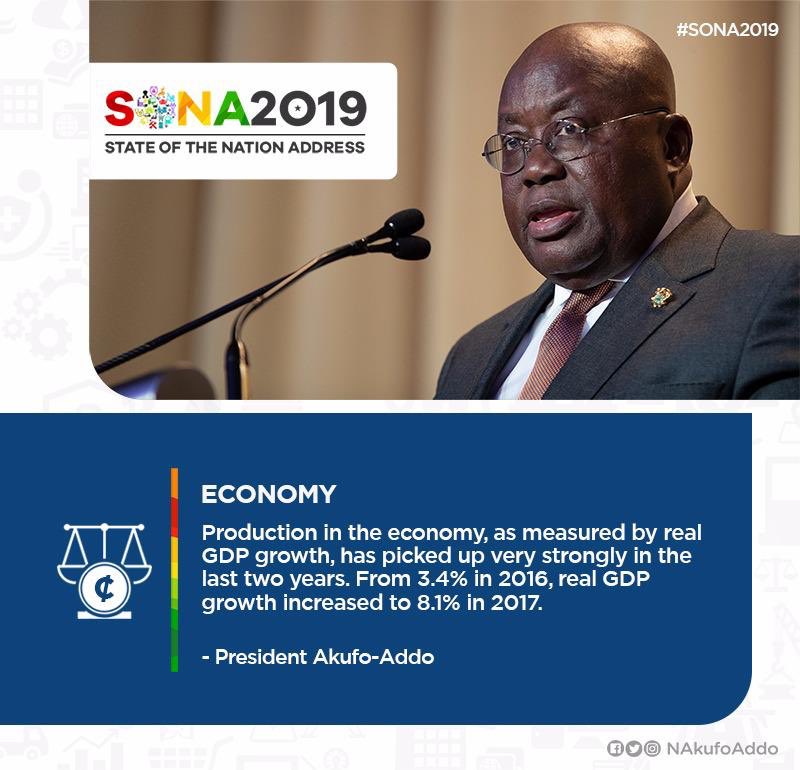 NAkufoAddo's tweet photo. My statement on the Economy ... #SONA2019 https://t.co/SdfnnogSx7