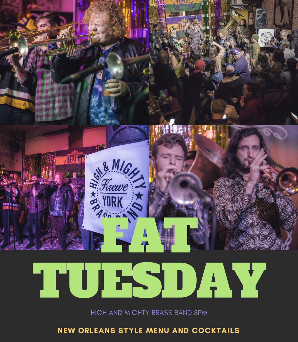 Join us March 5th for @highmightybrass Mardi Gras cocktail specials and special Creole Menu! #mardigras #fattuesday #jerseycity #nightlife