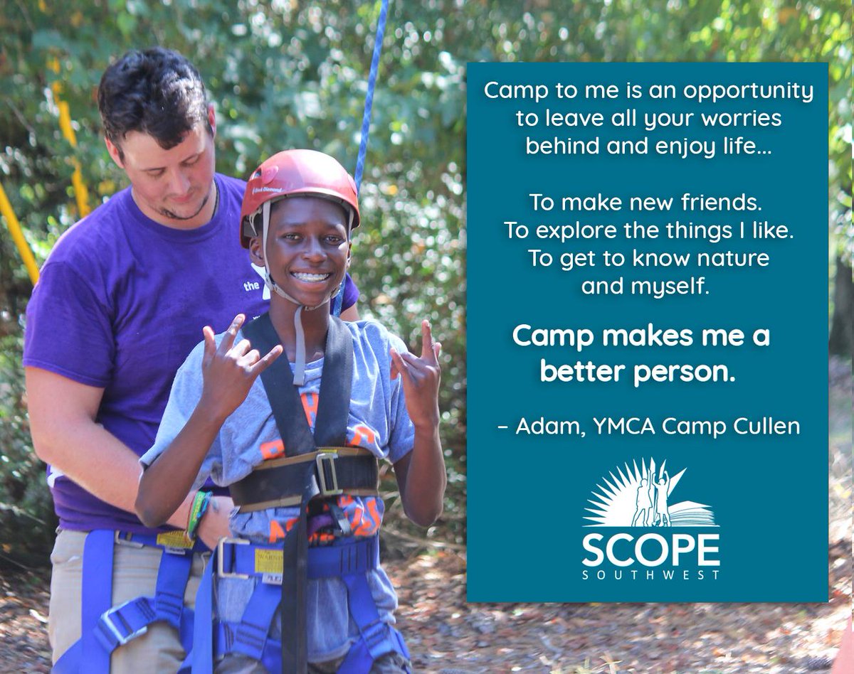 SupportSCOPE's tweet photo. 1 week until #AmplifyATX, Austin's BIGGEST day of giving! Your support will give #Southwest children access to life-changing opportunities at #summercamp. It all starts on 2/28  - https://t.co/9iontmyoea #ilivehereigivehere #SupportSCOPE https://t.co/xMurjPgpm0