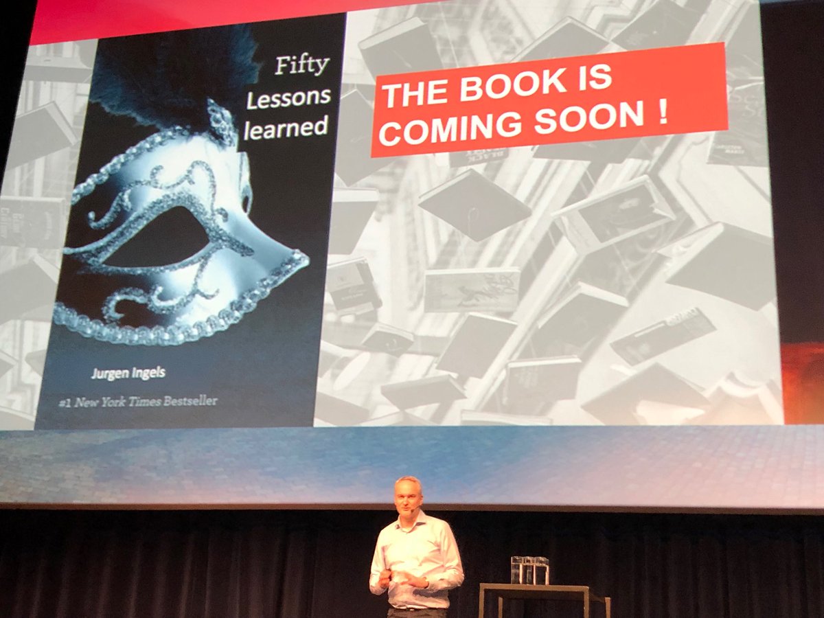 YvesMulkers's tweet photo. Seems like @jurgen_ingels is not able to squeeze time to be able to write his book. #inspiring speech #OracleCloudDayBE @OracleBelux @Oracle https://t.co/Vh79e38PHC