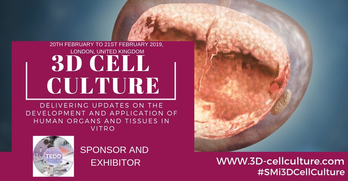 SAEMGPharma's tweet photo. @SMipharm would like to thank #Inocure, @JellagenPtyLtd , #Molecular #Devices, @promegauk #TEDD part of #ZHAW #smi3dcellculture #3dcellculture #organonchip at SMi's 3D Cell Culture Conference 2019 in London! https://t.co/Z2IFrghHZ6