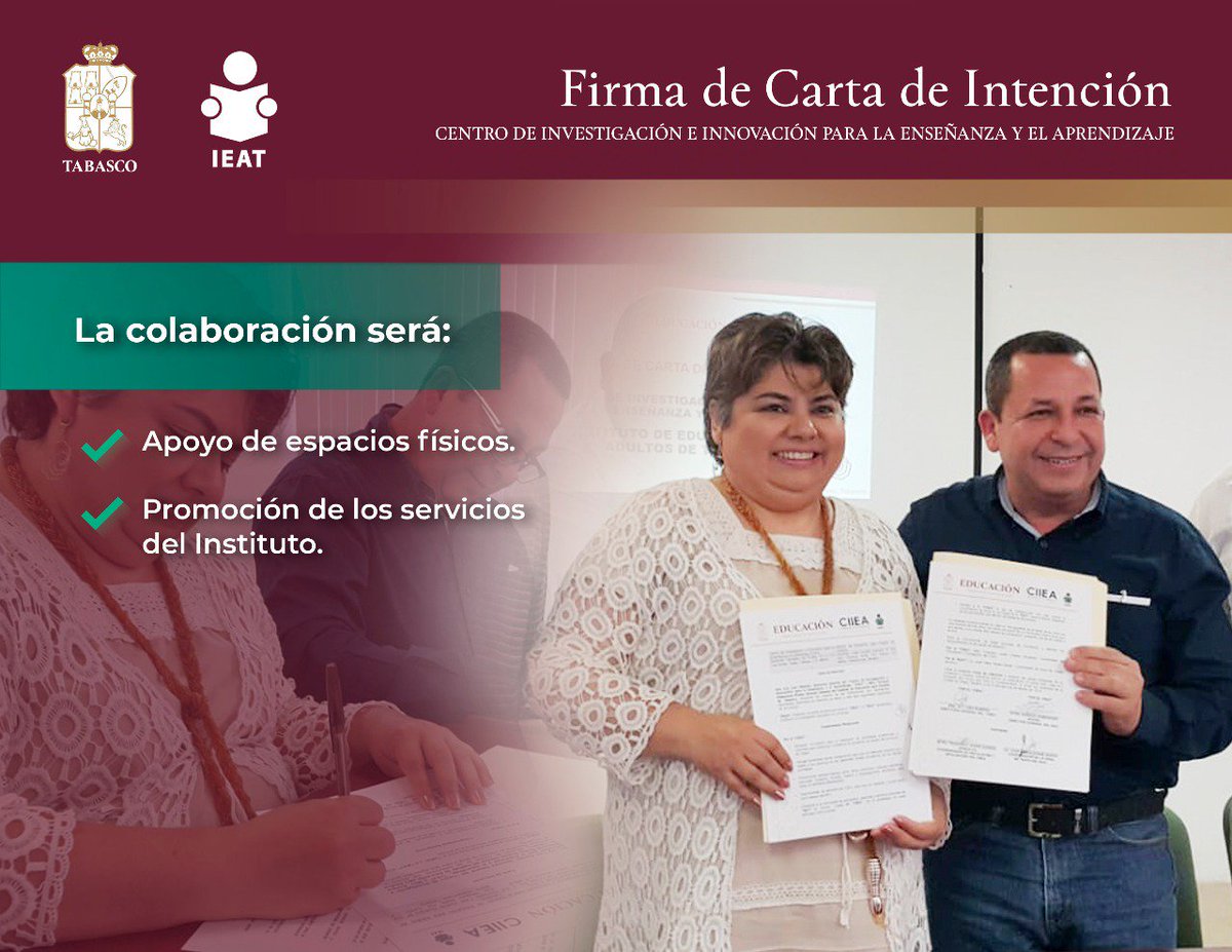 IEATTABASCO's tweet image. El #CIIEA aportará su granito de arena en el combate al analfabetismo y rezago educativo. #FelizJueves #EducaciónEsdesarrollo