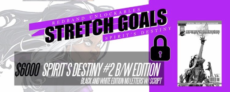 spiritsdestinyu's tweet photo. Let's unlock the next STRETCH GOAL. MY script for Issue #2 will be included. Let’s continue to get new backers to PLEDGE & SHARE the #Kickstarter project. Click on the link https://t.co/6hjZI6jk7E #comics #indiecomics #wocwrites #blacksuperheroesmatters https://t.co/hCcYpF6WeL
