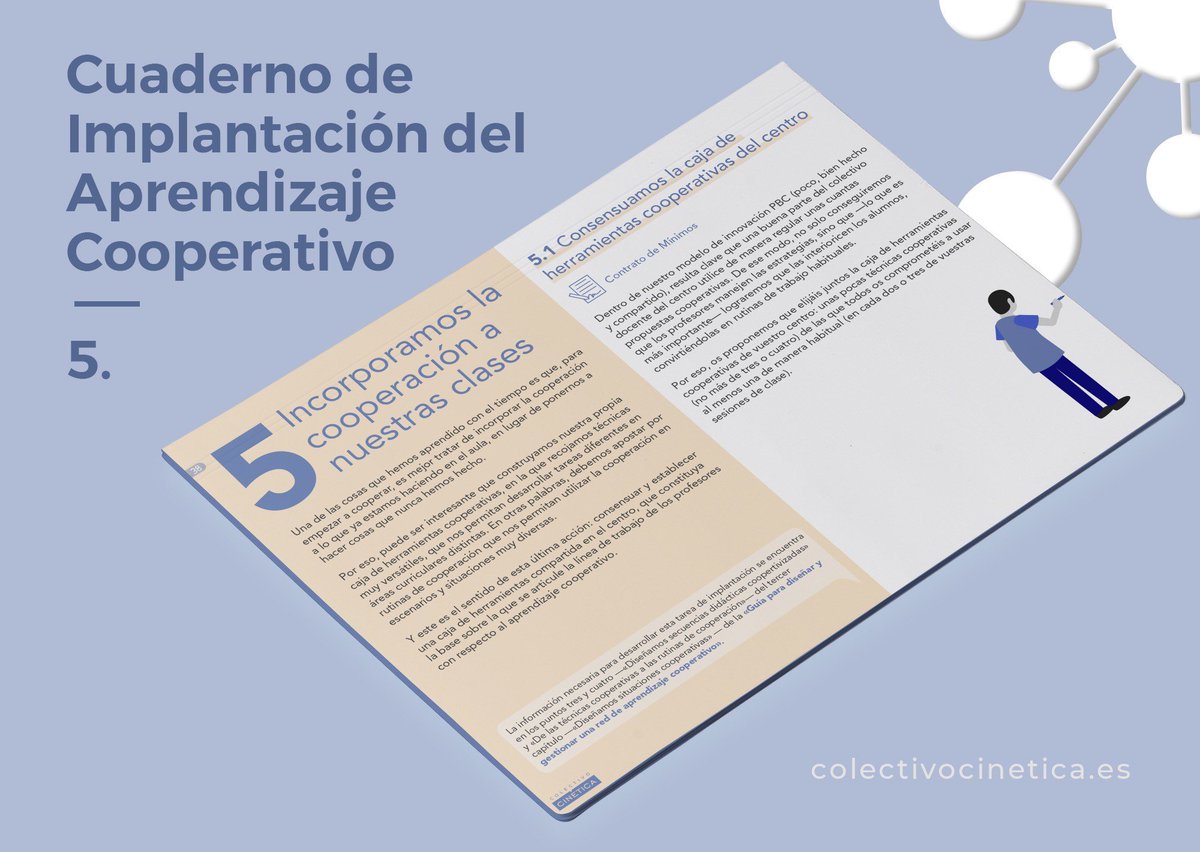 Para incorporar el #AprendizajeCooperativo a la dinámica habitual de tus clases debes construir tu propia caja de herramientas cooperativas. Y si la compartes con tus colegas docentes, todo será mucho mejor. Este documento puede marcarte el camino: bit.ly/2RZTYTb